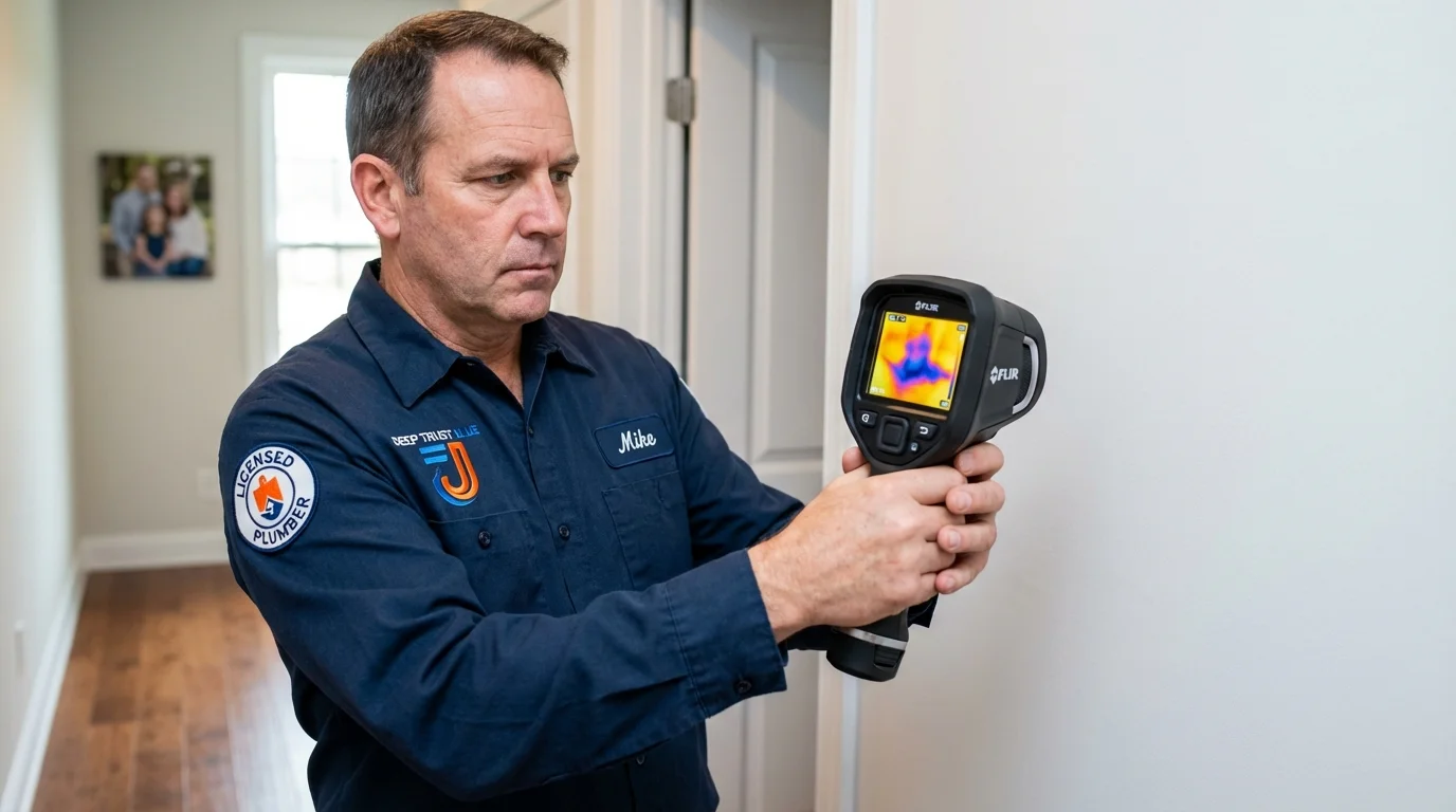 Thermal imaging leak detection by Johns Plumbing LLC in Bardstown